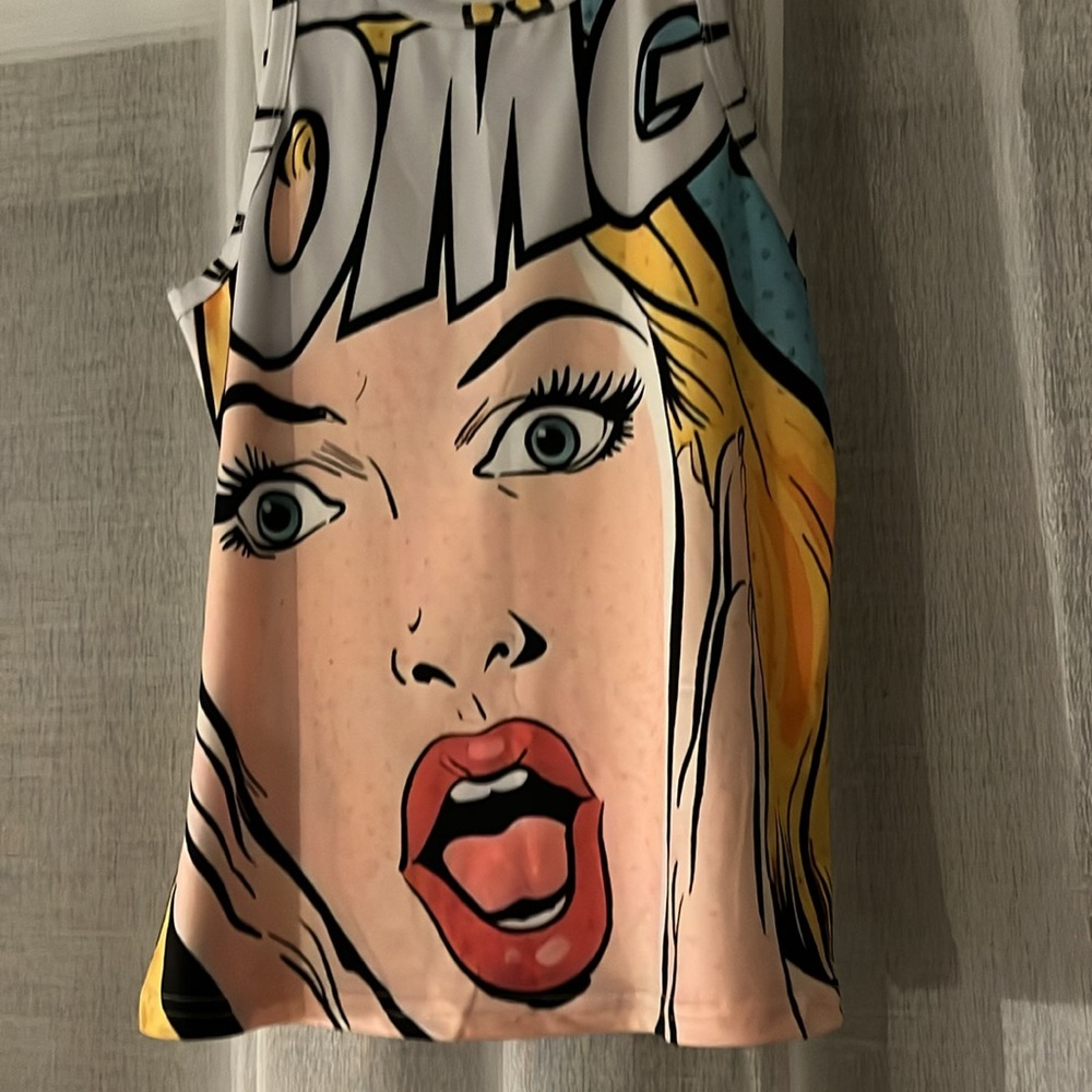 Graphic Pop Art Tank Top ~Medium